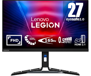 Skjerm - 27" Lenovo Legion R27i-30 - 1920x1080 - 165Hz - IPS - DisplayHDR 400 - 2x3W Speakers - 67B5GAC1EU