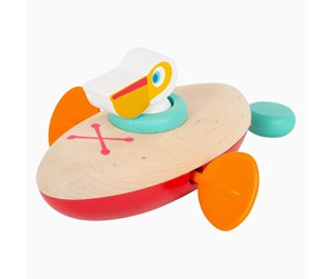 Leketøysbil - Small Foot - Bath Toys Wooden Canoe Pelican Wind U - 11654