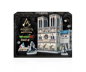 Puslespill - Wrebbit 3D Assassins Creed Unity: Notre-Dame (860) 3D Puslespill - 0665541020230