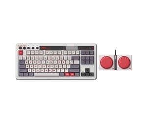 Tastatur - 8BitDo Retro Mechanical Keyboard - N Edition - Tastatur & Numerisk sett - Engelsk - Storbritannia - Grå - RET00378