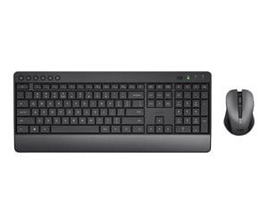 Tastatur - Trust TKM-450 Comfort Wireless Keyboard & Mouse Set (Nordic) - Tastatur & Mussett - Nordisk - Svart - 24920