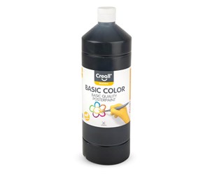 Kreative leker - Creall School paint Black 1 liter - 01820