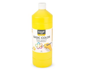 Kreative leker - Creall School Paint Yellow 1 liter - 01802