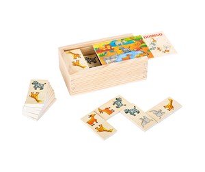 Brettspill & Puslespill - Small Foot - Wooden Domino Game Safari - 10963