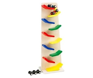 Babyleker - Small Foot - Wooden Zigzag Motorway Tower 4dlg. - 7871