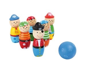 Utendørsleker - Small Foot Wooden Bowling Set Pirate Throwing Game - 3982