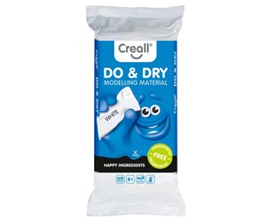 Kreative leker - Creall Do&Dry Modeling Clay Preservation Free White 1000gr. - 26200