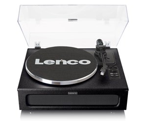 Platespiller - Lenco LS-430BK - Record Player with 4 built-in speakers - Black - Platespiller Svart - LS-430BK