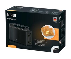 Brødrister - Braun Brødrister PurEase HT3110BK - toaster - black - HT3110BK