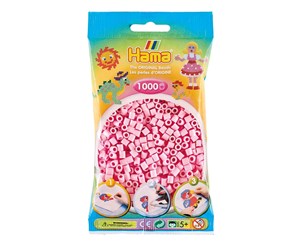 Kreative leker - Hama Fuse Beads - Pastel Pink (95) 1000pcs. - 207-95