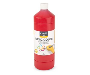 Kreative leker - Creall School paint Red 1 liter - 01807