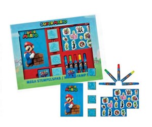 Kreative leker - Undercover Super Mario Mega Stamp Set - SUMB5484