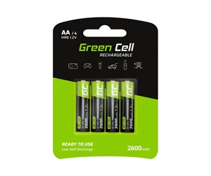 Batteri - Green Cell HR6 battery - 4 x AA type - NiMH - GR01