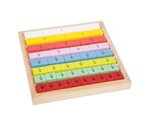 Brettspill & Puslespill - Small Foot - Wooden Cubes with Fractions - 11166