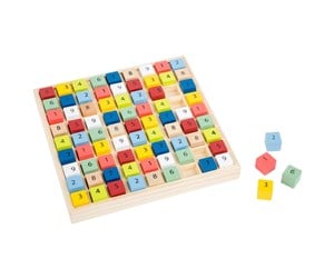 Puslespill - Small Foot - Wooden Sudoku Game Color 82pcs. Tre - 11164