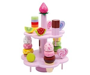 Rollelek - Small Foot - Wooden Etagere with Play Food Candy - 3312