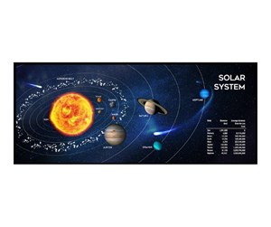 Musematte & Tilbehør  - Gembird MP-SOLARSYSTEM-XL-01 - mouse pad - extra large - MP-SOLARSYSTEM-XL-01