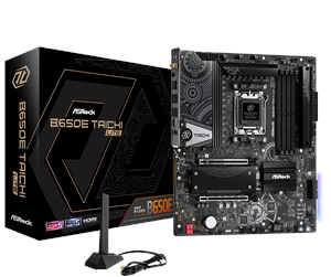 Hovedkort - ASRock B650E Taichi Lite Hovedkort - AMD B650 - AMD AM5 socket - DDR5 RAM - Extended ATX - 90-MXBMG0-A0UAYZ