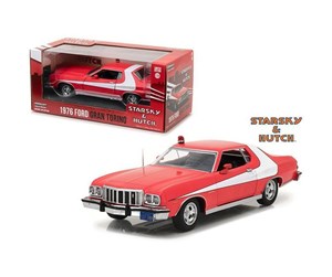 Modellbiler - Greenlight 1:24 1976 Ford Gran Torino from Starsky & Hutch 1975-1979 TV Series Diecast Model Car - 0812982027032