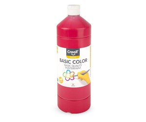 Kreative leker - Creall School paint Dark red 1 liter - 01806