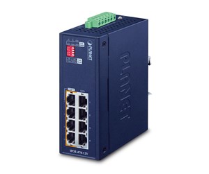 Switch/splitter - PLANET IPOE-470-12V Industrial 4-port Gigabit 802.3bt PoE++ Injector Hub - IPOE-470-12V