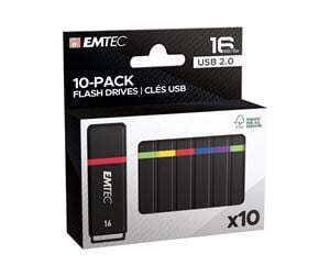 Minnepenn - Emtec K100 - 16GB - Minnepenn - ECMMD16GK102P10