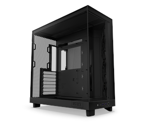 Kabinett - NZXT H6 Flow Compact Dual Chamber - Matte Black - Kabinett - Miditower - Svart - CC-H61FB-01