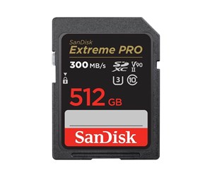 Minnekort - SanDisk Extreme PRO SD - 300MB/s - 512GB - SDSDXDK-512G-GN4IN