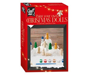 Kreative leker - Grafix Paint your own Wooden Christmas Figures 12pcs. - CR8016/GE