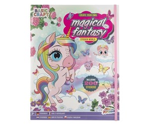 Kreative leker - Grafix Sticker Book Magical Fantasy with 200 Stickers - 100074