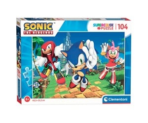 Puslespill - Clementoni Jigsaw Puzzle - Sonic 104st. Gulv - 27256