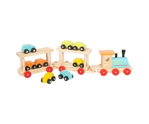 Treleker - Small Foot - Wooden Train Transporter with Cars 11dlg. - 7006