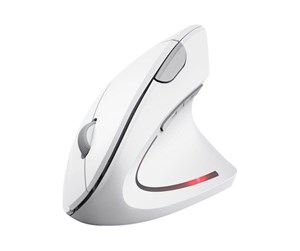 Mus - Trust Verto - Vertical mouse - Optisk - 6 - Hvit - 25133