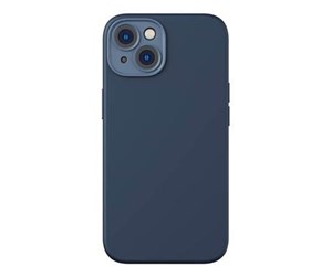 Mobil - Deksel og etui - Baseus Liquid Silica Magnetic Case and Tempered Glass set for iPhone 14 Plus (blue) - ARYC000603