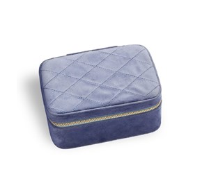 Annen personlig pleie - Gillian Jones Jewelry box Large - Blue velour - 11068-13