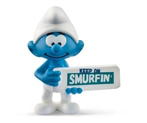 Schleich - Schleich Smurf med skilt - 20843