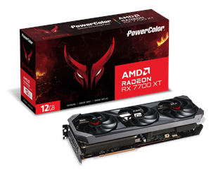 Grafikkort - PowerColor Radeon RX 7700 XT Red Devil - 12GB GDDR6 RAM - Grafikkort - RX7700XT 12G-E/OC