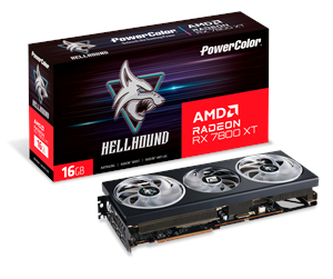 Grafikkort - PowerColor Radeon RX 7800 XT Hellhound OC - 16GB GDDR6 RAM - Grafikkort - RX7800XT 16G-L/OC