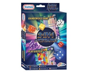 Brettspill & Puslespill - Grafix Dice Games 2in1 (Rainbow Dice & Play and Repeat) - 300064