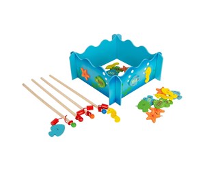 Brettspill & Puslespill - Small Foot - Wooden Fishing Game Ocean - 8196