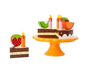 Rollelek - Small Foot - Wooden Cut and Play Food Birthday Cak - 10167