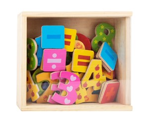 Kreative leker - Small Foot - Wooden Magnetic Numbers Color. 37pcs. - 10731