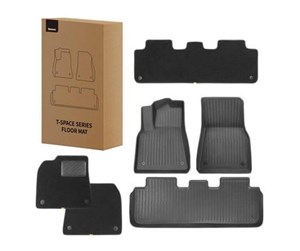 Biltilbehør - Baseus 6-Piece Floor Mat For Tesla T-Space Series (Black) - C20751300111-02