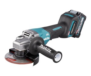 Vinkelsliper - Makita GA016GM201 - angle grinder - cordless - 125 mm - 2 batteries included charger - GA016GM201