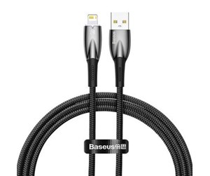 USB - Baseus USB cable for Lightning  Glimmer Series 2.4A 1m (Black) - CADH000201