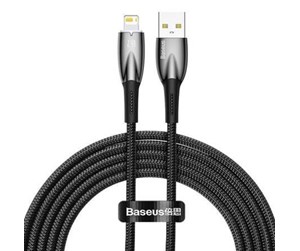 USB - Baseus USB cable for Lightning Glimmer Series 2.4A 2m (Black) - CADH000301