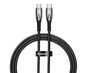 USB - Baseus USB-C cable for USB-C  Glimmer Series 100W 1m (Black) - CADH000701