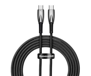 USB - Baseus USB-C cable for USB-C  Glimmer Series 100W 2m (Black) - CADH000801