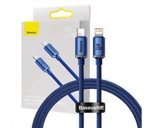 USB - Baseus Crystal cable USB-C to Lightning 20W 1.2m (blue) - CAJY000203