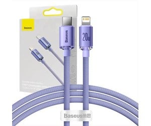 USB - Baseus Crystal Shine cable USB-C to Lightning 20W PD 1.2m (purple) - CAJY000205